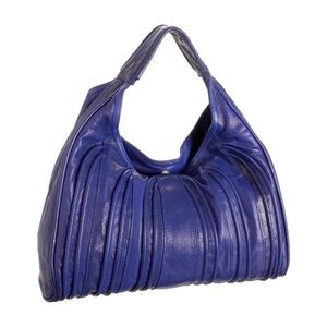 Treesje Electric Blue Rebel Leather Piping Purse